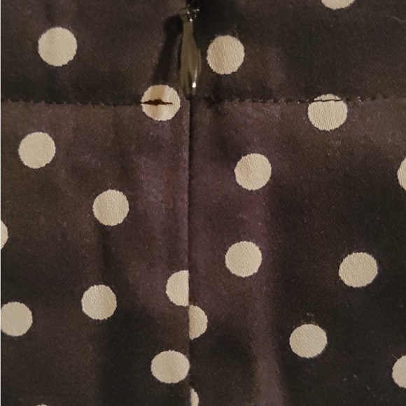 Elliot London Women’s Black White Polka Dot Straight Cotton Lycra Stretchy Skirt - Picture 3 of 7